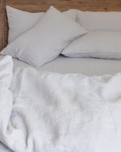 Linen Bedding Bundle Gray