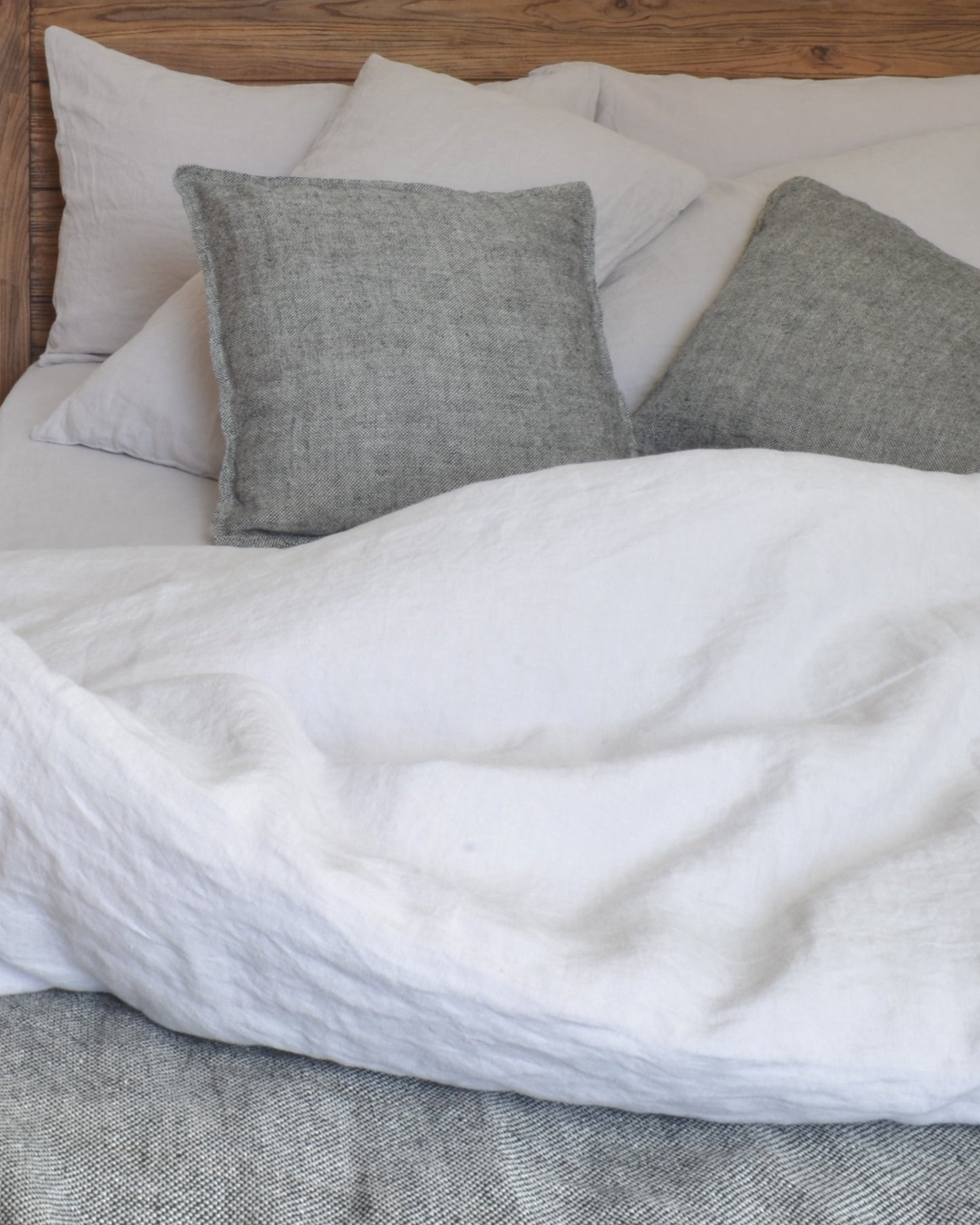 Linen Duvet Cover Grey