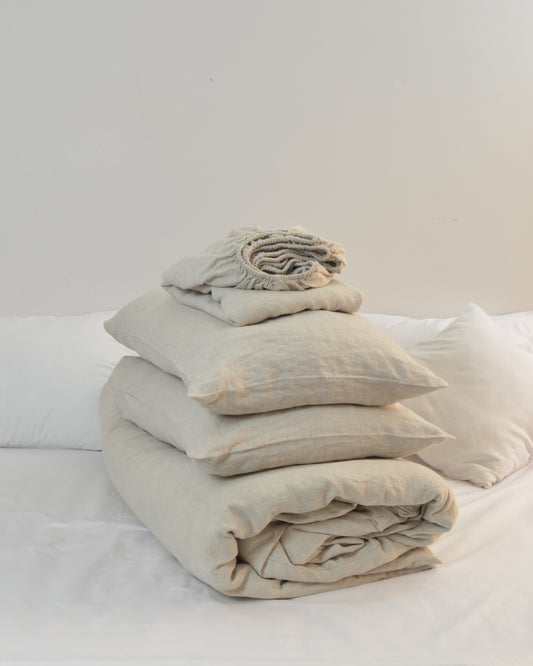 Linen Bedding Bundle Natural